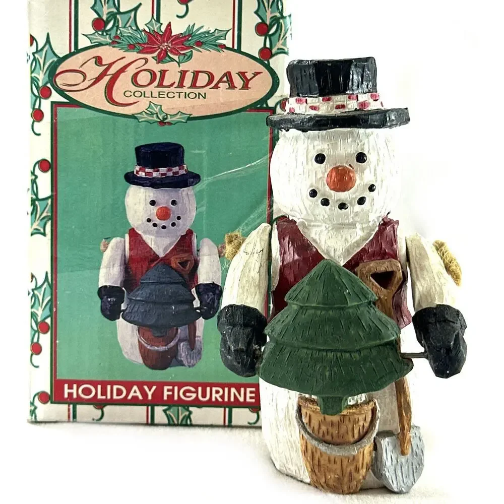 World Bazaars Holiday Collection Figurines Set of 3 – Snowman, Mrs Claus & Angel